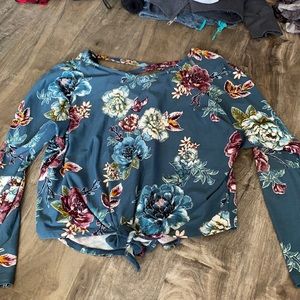Long Sleeve Floral Blouse